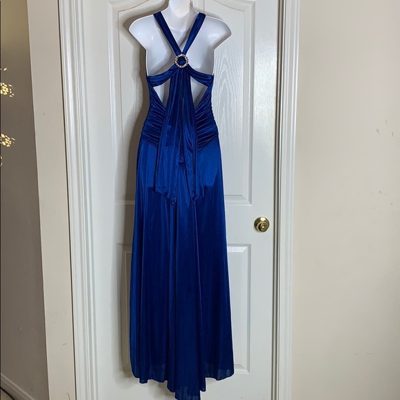 ⭐️ B. DARLIN BLUE FORMAL DRESS SIZE 7/8 (FLAWS) - Picture 3 of 7